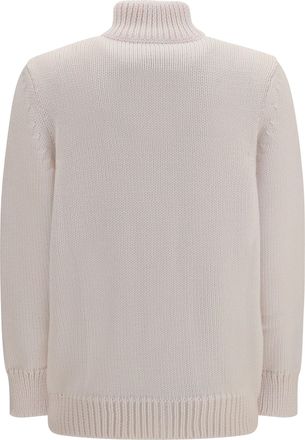 Ella Womens High Neck Cardigan Panna Merino Wool Ovis Aries Down Jackets Sweater