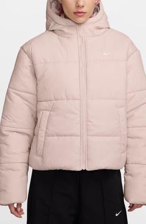 Nike Sportswear Therma-FIT Classic Puffer Jacket in Silt Red/White at Nordstrom Rack, Size X-Large