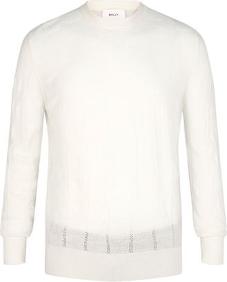 Bally Textured-Knit Crewneck Sweater
