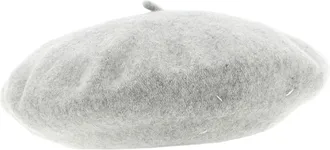 Maison Margiela Wool Four-Stitch Beret - Gray