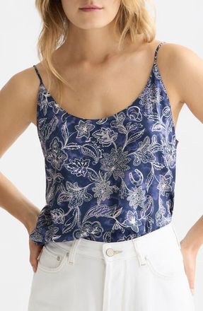 Scotch & Soda Mixed Print Camisole in Lucky Bandana Dress Blues at Nordstrom, Size 12 Us