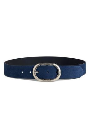 Favorite Daughter The Contour Suede Belt in Navy at Nordstrom, Size X-Small