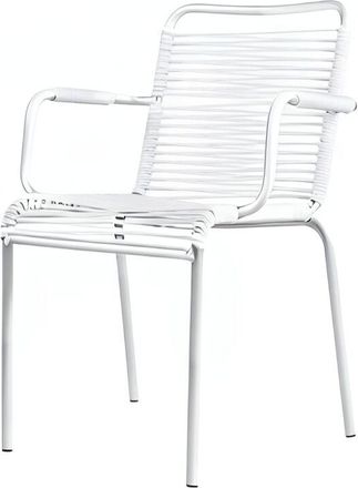 Fiam Poltrona Da Esterno Mya Con Telaio In Alluminio Ad Alta Resistenza Bianco e Rivestimento In Corda Bianco