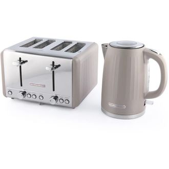 Hamilton Beach Kettle & Toaster Set Harmony Collection Cappuccino