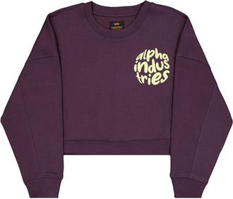 Alpha Industries Alpha Industries Womens Logo Sweatshirt Women - Violet - Size X-Small