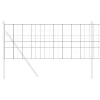 Berkfield Home Modern Euro Fence Grey 0.6x50 m Steel