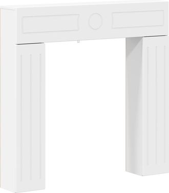vidaXL Marco De Chimenea Blanco 102 X 18 X 100,5 Cm Vidaxl