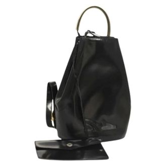 Ferragamo Pre-owned Backpacks, female, Black, Size: ONE SIZE Pre-owned Leather Backpack