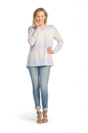Papillon Striped Light Weight Sweater In Multi
