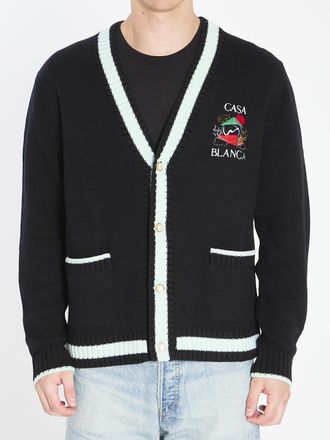 Casablanca Cardigan met gestapeld Casa Mountain Tempelontwerp