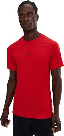 Nike Pro Dri-FIT Slim Short Sleeve Top Mens Workout University Red/Black : 2XL, Polyester/Spandex