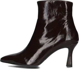 Catwalk Ctwlk., Schoenen, Dames, Bruin, 40 EU, Wol, Bruine Enkellaarsjes Victoria Stijl