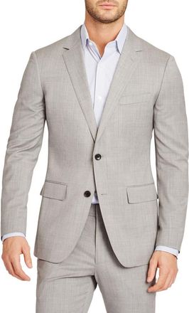 Bonobos Jetsetter Slim Fit Stretch Wool Suit Jacket in Light Grey at Nordstrom, Size 36 Regular