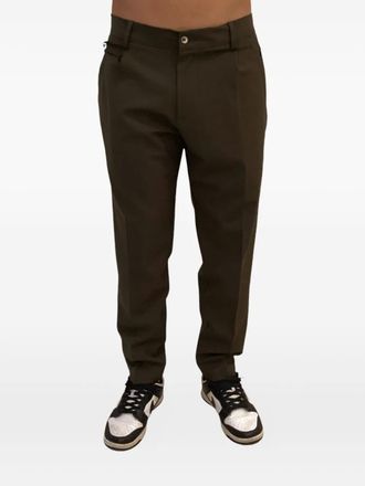 Yes London Pantaloni con vita elasticizzata - Verde