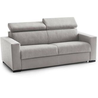 Dmora Talamo Italia Divano fisso Alexandra, Divano a 2 posti, 100% Made in Italy, Sof&agrave; Soggiorno, in tessuto imbottito, con poggiatesta regolabili e