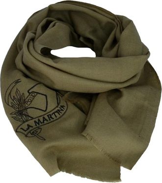 La Martina Groene Wollen Sjaal Vrouw - Dames - Wintersjaals - Groen - ONE Size - Wol - Accessoires