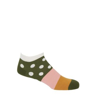 Peper Harow Mayfair Mens Trainer Socks - Cream