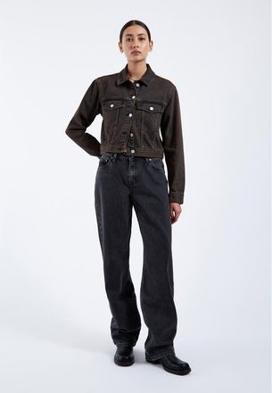 Dr. Denim Becky Denim Jacket in Jet Brown at Nordstrom, Size X-Small