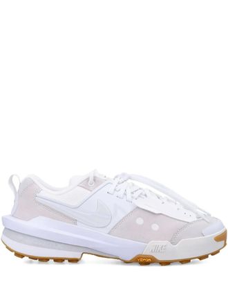 Nike Zegamadome leather-panelled sneakers - unisex - Fabric/Suede/Fabric/Leather/Rubber/Leather - 12 - White
