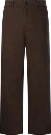 Dunst Straight Chino Slacks - Heren - Chinos - Bruin - S - Katoen - Broeken