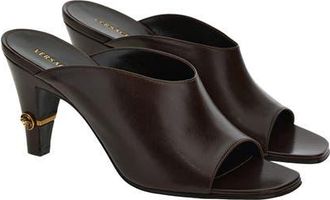 Versace Mule Sandal in Moka-Gold at Nordstrom, Size 10.5Us