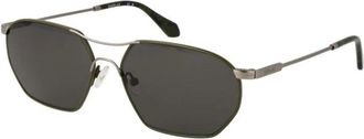 Replay Sunglasses, male, Gray, Size: ONE SIZE Metal Frame Sunglasses