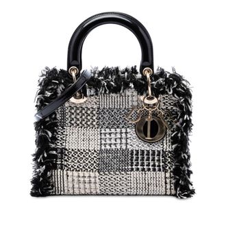 Dior Pre-owned Dior Medium Tweed Fringe Lady Satchel Ladies U9A2V7CAE2YXS9J2
