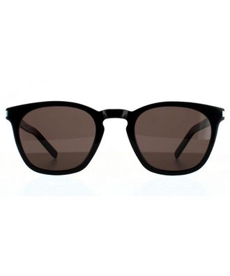 Saint Laurent Square Unisex Black Grey Sunglasses - One Size