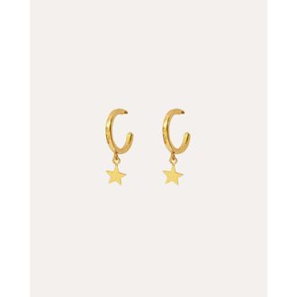 Ottoman Hands Star Charm Hoop Earrings in Gold at Nordstrom