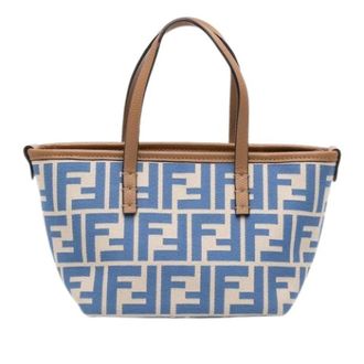 Fendi Pre-owned Vintage Satchel - Dames - Vintage Shopper - Blauw - ONE Size - Leer - Vintage