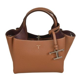 Tod's Tods, Handbags, female, Beige, Size: ONE SIZE Stylish Bags Collection
