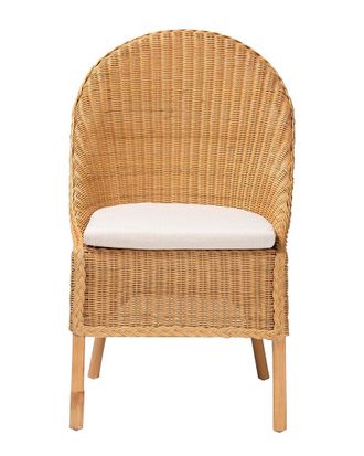 Baxton Studio Camelia Bohemian Rattan Dining Chair