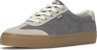 Keds Womens Jump Kick T-Toe Fashion Sneaker, Grey/Egret Suede, 6.5 UK