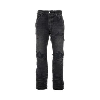Amiri Leather Straight MX1 jeans Man 32