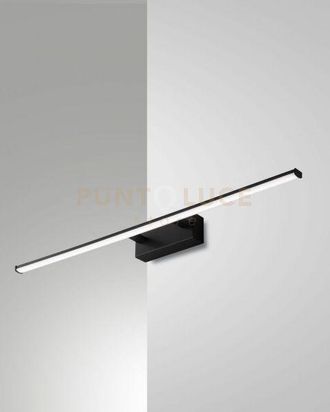 Fabas Luce Fabas Luce Lighting - Nala Applique Nero L.75cm A Led 3000k - 15w - 1850 Lm Ip44