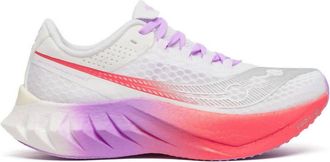 Saucony Womens Endorphin Pro 4 Running Shoe In 340 White/crocus