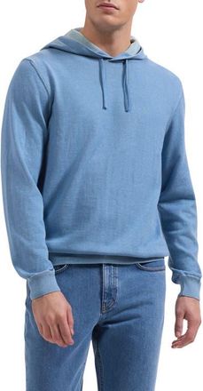 Bugatchi Cotton Hoodie Sweater in Peacock at Nordstrom, Size Xx-Large