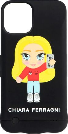 Chiara Ferragni mascotte iPhone 11 Pro battery case - women - Polymeric Materials - One Size - Black