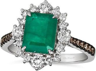 Le Vian 14K 2.02 Ct. Tw. Diamond & Emerald Eternity Ring