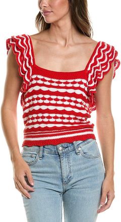 Autumn Cashmere 2-Tone Knit Tank Top
