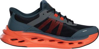 Skechers Mens Max Cushioning Glide-Step Trainers (Navy/Orange) - Size UK 11