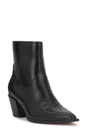 Jessica Simpson Helvona Pointed Toe Bootie in Black at Nordstrom Rack, Size 9.5