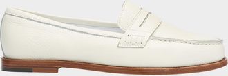 Manolo Blahnik Perrita Leather Penny Loafers