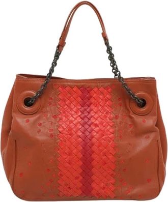 Bottega Veneta Pre-owned Handbags, female, Multicolor, Size: ONE SIZE Pre-owned Leather Tote