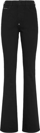 Philipp Plein Denim High Wasted Flare Skull - Dames - Flared Jeans - Zwart - W27 - Denim - Jeans