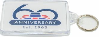 Generic Official Hovertravel 60th Anniversary Keyrings includes set of 6 Hovercraft photographic images gift souvenir collectable birthday present