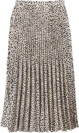 Max Mara Gonna Legno - Dames - Midirokken - Beige - XS - Polyester - Rokken
