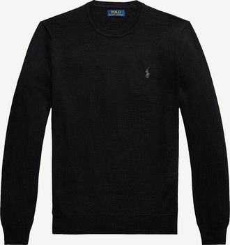 Polo Ralph Lauren Slim-Fit-Rundhalspullover aus waschbarer Wolle Pony