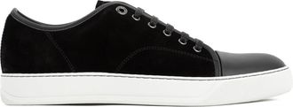 Lanvin Dbb 1 Leren en Su&egrave;de Sneakers - Heren - Sneakers - Zwart - 44 EU - Su&egrave;de - Schoenen