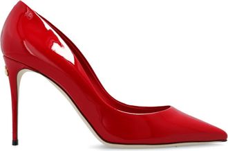 Dolce & Gabbana Cardinale pompen - Dames - Pumps - Rood - 37 1/2 EU - Leer - Schoenen